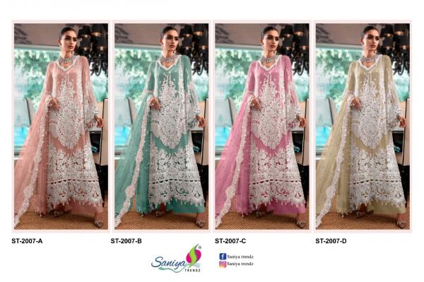 Saniya St 2007 geogette Designer Pakistani Suit Collection